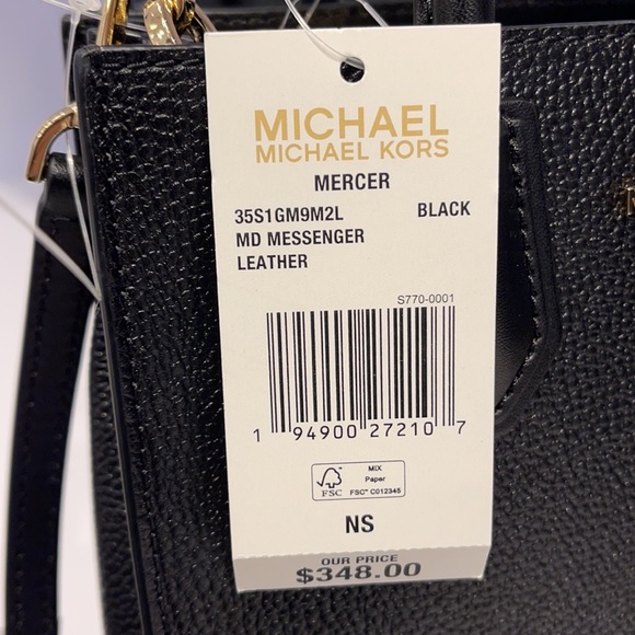 Michael Kors Mercer Medium Pebbled Leather Crossbody Bag - Picture 6 of 16